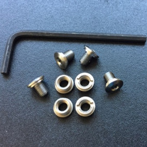 SLIM Stainless Steel Bushings & Screws with Hex Wrench